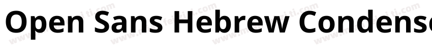 Open Sans Hebrew Condensed Extra Bo字体转换